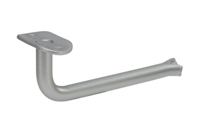 KWS Handrail support 4522 in finish 02 (steel, silver stove-enamelled) with 25 mm radius