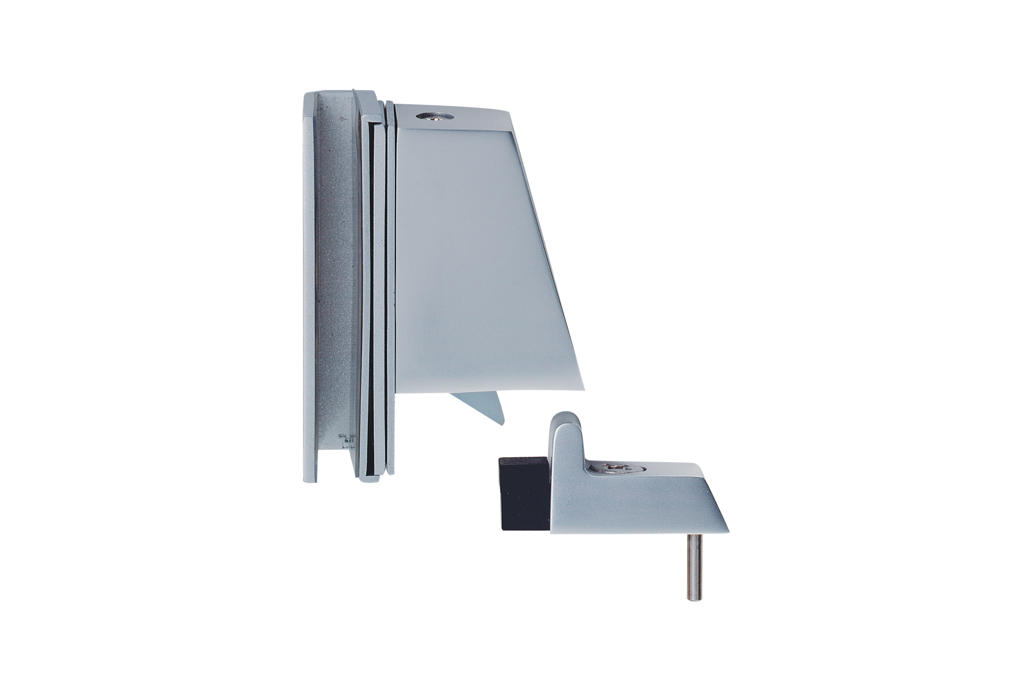 KWS Door holder 1113 in finish 31 (aluminium, KWS 1 silver anodised)