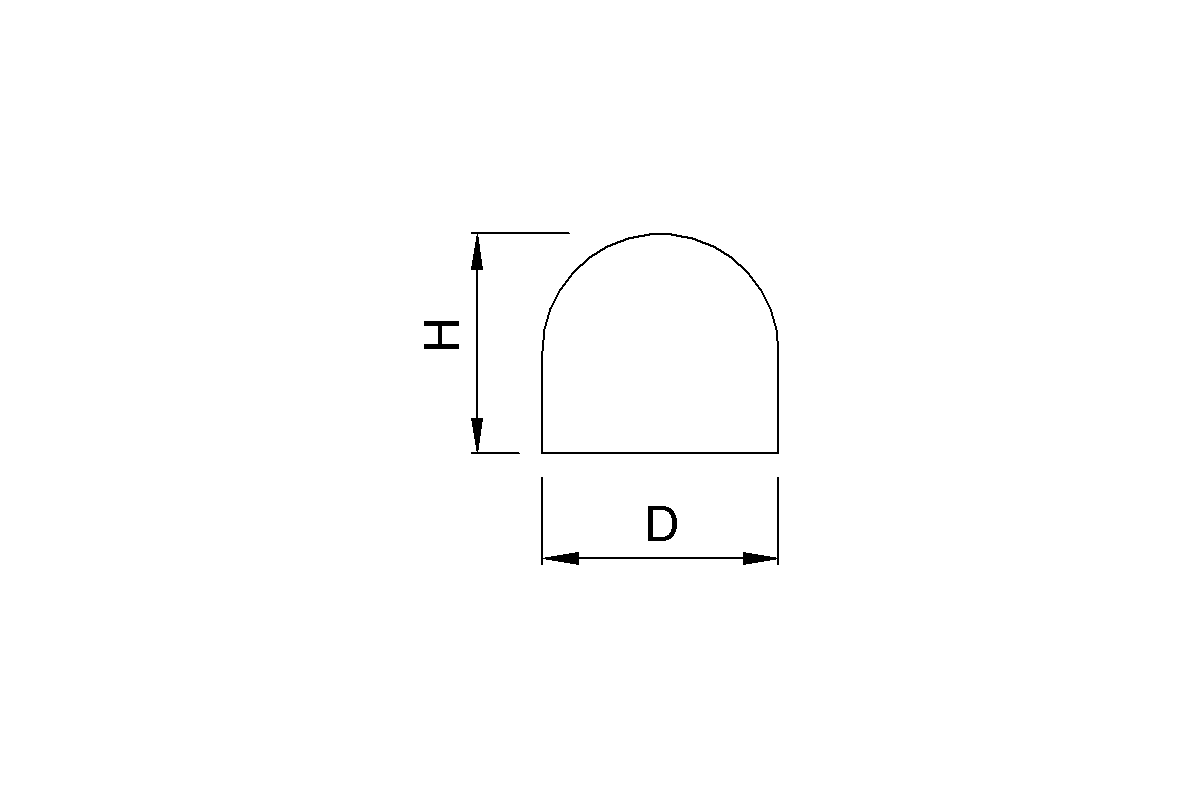 Product drawing KWS Decorative end cap 8803 / 8804 / 8805