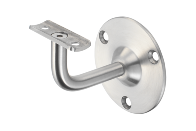 KWS Handrail support 4574 in finish 82 (stainless steel, matte) with 20 mm radius