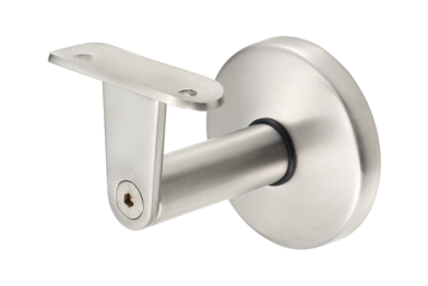 KWS Handrail support 4578 in finish 82 (stainless steel, matte) with 20 mm radius