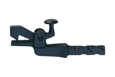 KWS Gate holder 1302 in finish 03 (malleable cast iron, black stove-enamelled)