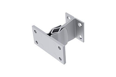 KWS Door holder 1072 in finish 02 (steel, silver stove-enamelled)