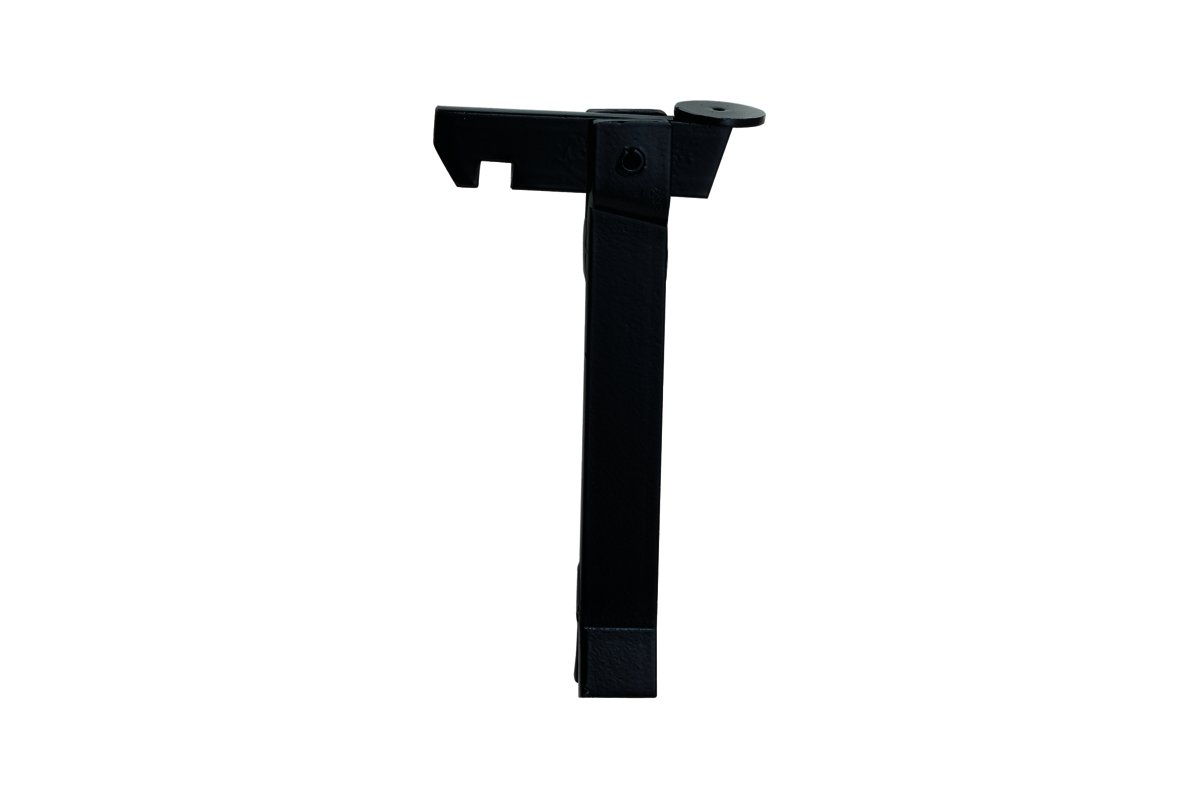 KWS Gate holder 1318 in finish 03 (steel, black stove-enamelled)