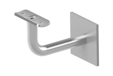 KWS Handrail support 4640 in finish 82 (stainless steel, matte) with 20 mm radius