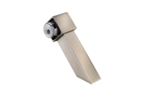 KWS End support 8703 in finish 35 (aluminium, stainless steel effect anodised), direction left