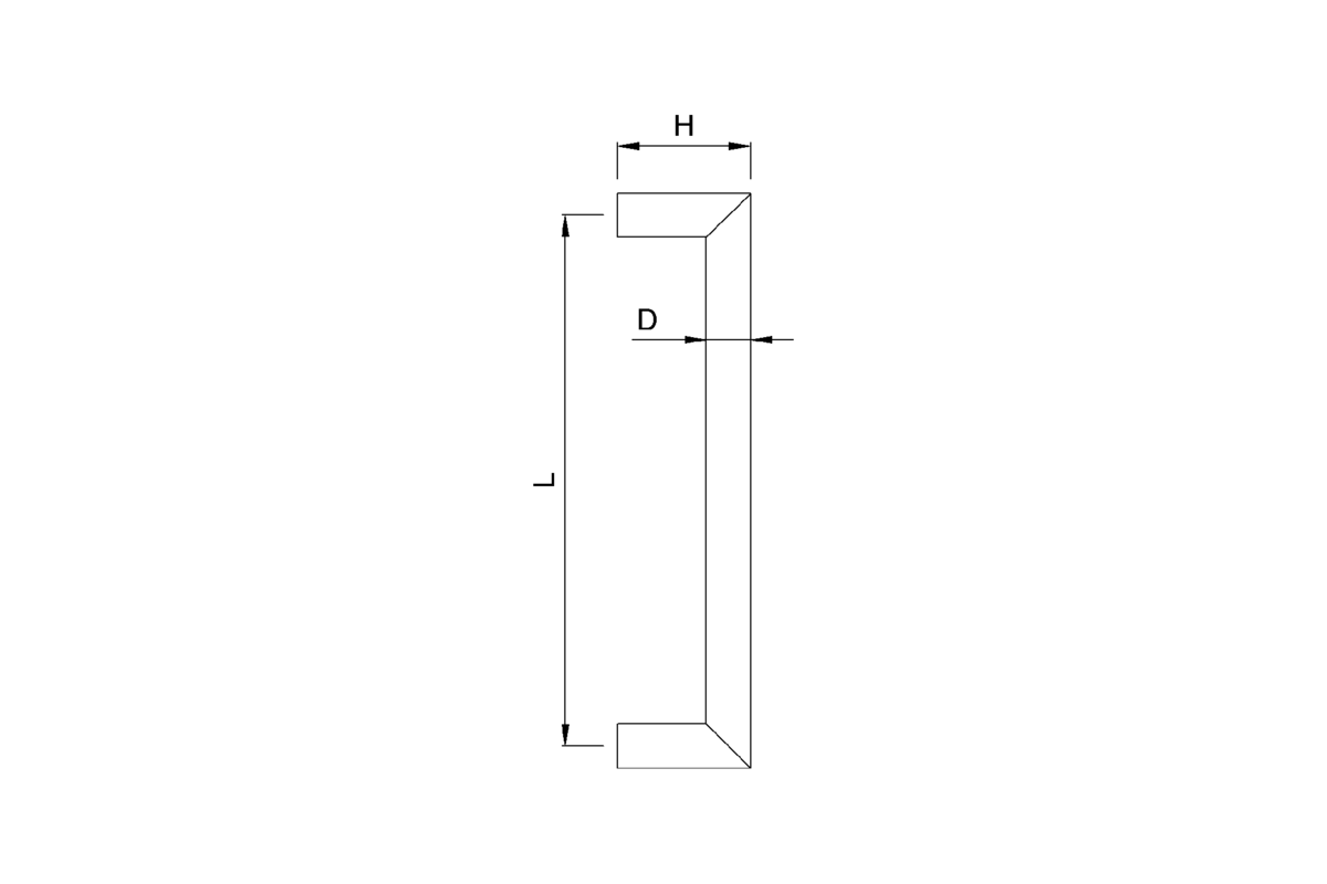 Product drawing KWS Door handle 8541 / 8542