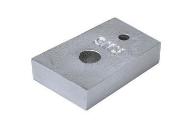 KWS Shim 1556 for door holder in finish 31 (aluminium, KWS 1 silver anodised)