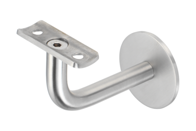 KWS Handrail support 4570 in finish 82 (stainless steel, matte) with 20 mm radius