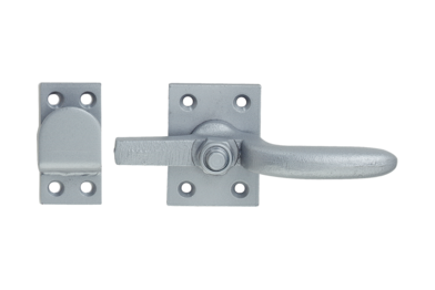 KWS Locking handle 6029 in finish 02 (malleable cast iron, silver stove-enamelled)