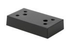 KWS Shim 1610 for door holder/door buffer in finish 73 (aluminium, black matte powder-coated)