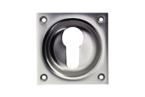 KWS Key rosette 3204 in finish 22 (aluminium, KWS 1 silver anodised) with PZ keyway