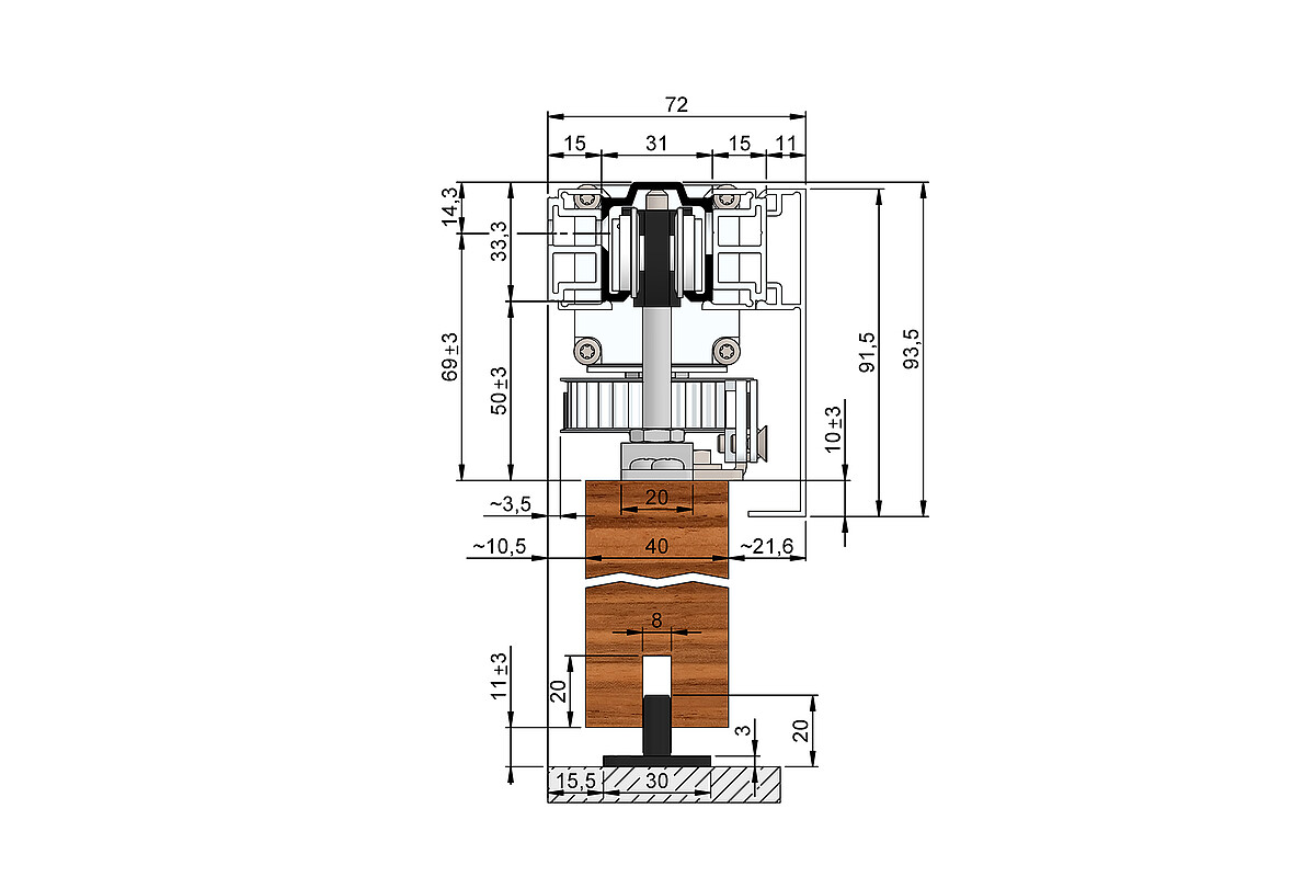 Drawing shows HELM MKL80H181
