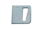 KWS locking plate 6539 for locking handle in finish 82 (stainless steel, matte)