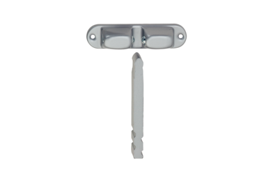 KWS Door holder 1056 in finish 02 (aluminium, silver stove-enamelled)