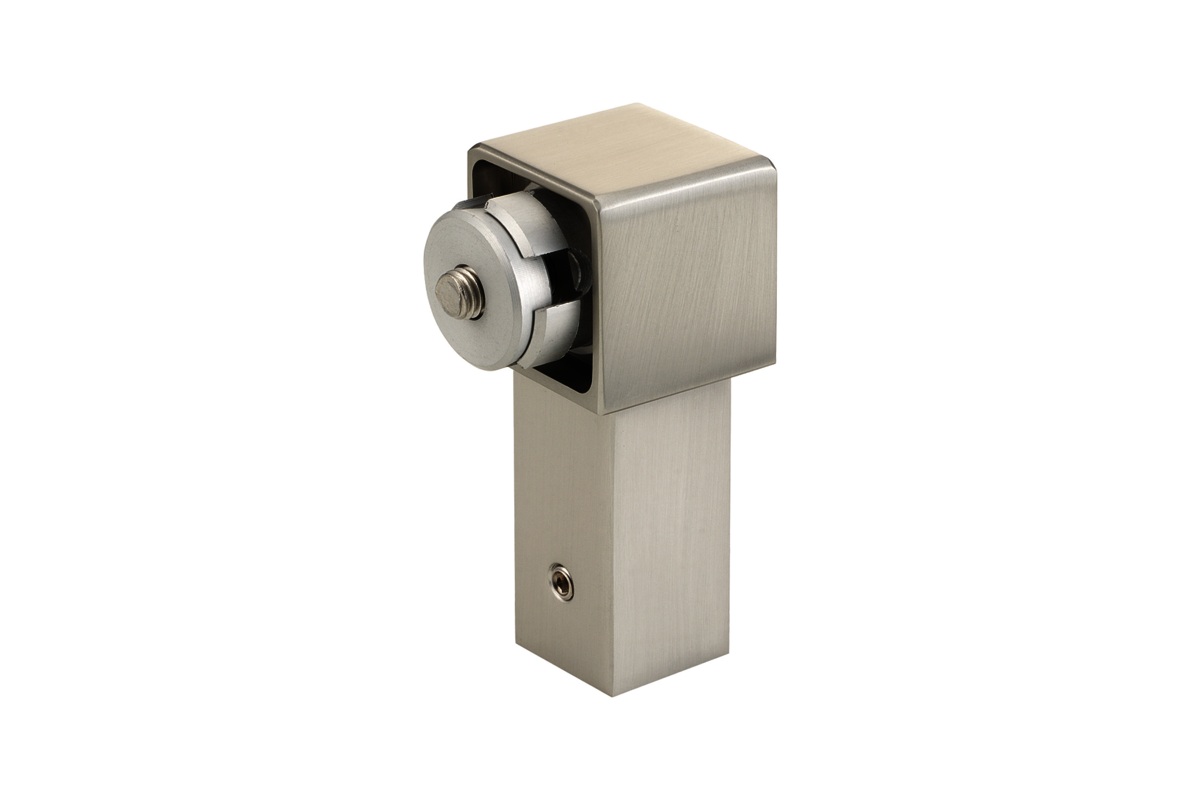 KWS End support 8704 in finish 35 (aluminium, stainless steel effect anodised)