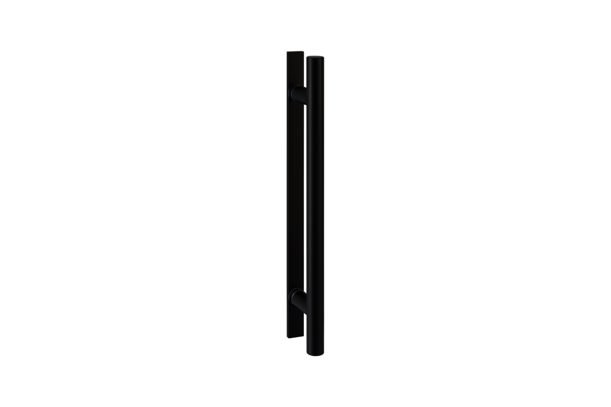KWS Pair of door handles 8146 in finish 73 (aluminium, stainless steel effect anodised)