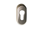KWS Key rosette 3430 in finish 82 (stainless steel, matte), 10 mm high, with PZ keyway