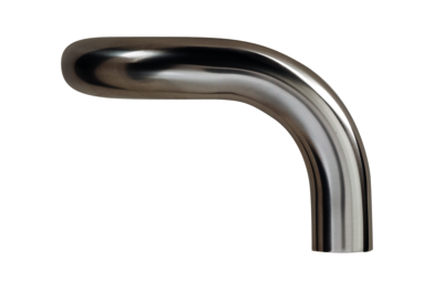 KWS Tube 7252 in finish 82 (stainless steel, matte), right hand