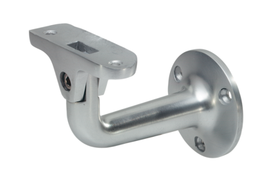 KWS Handrail support 4516 in finish 31 (aluminium, KWS 1 silver anodised) with 25 mm radius