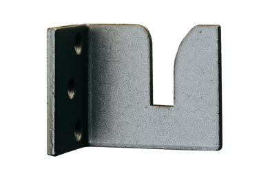 KWS angled strike plate 6531 for lovkinh handle in finish 02 (steel, silver stove-enamelled) for right door