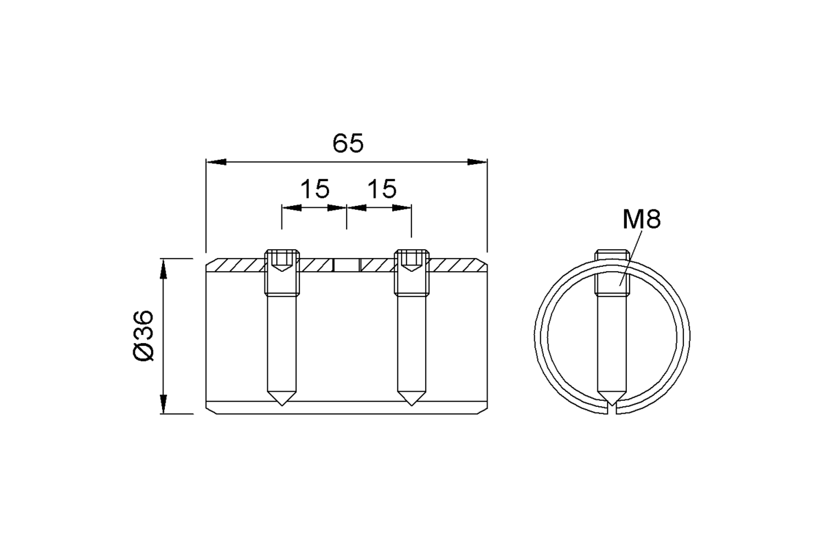 Product drawing KWS Coupling joint 7011