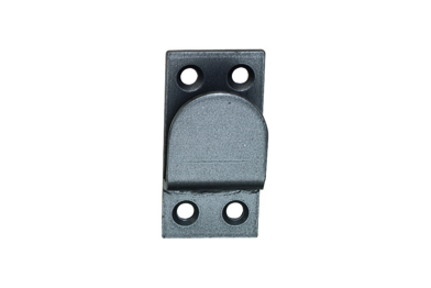 KWS wedge plate 6533 for locking handle in finish 02 (steel, silver stove-enamelled)