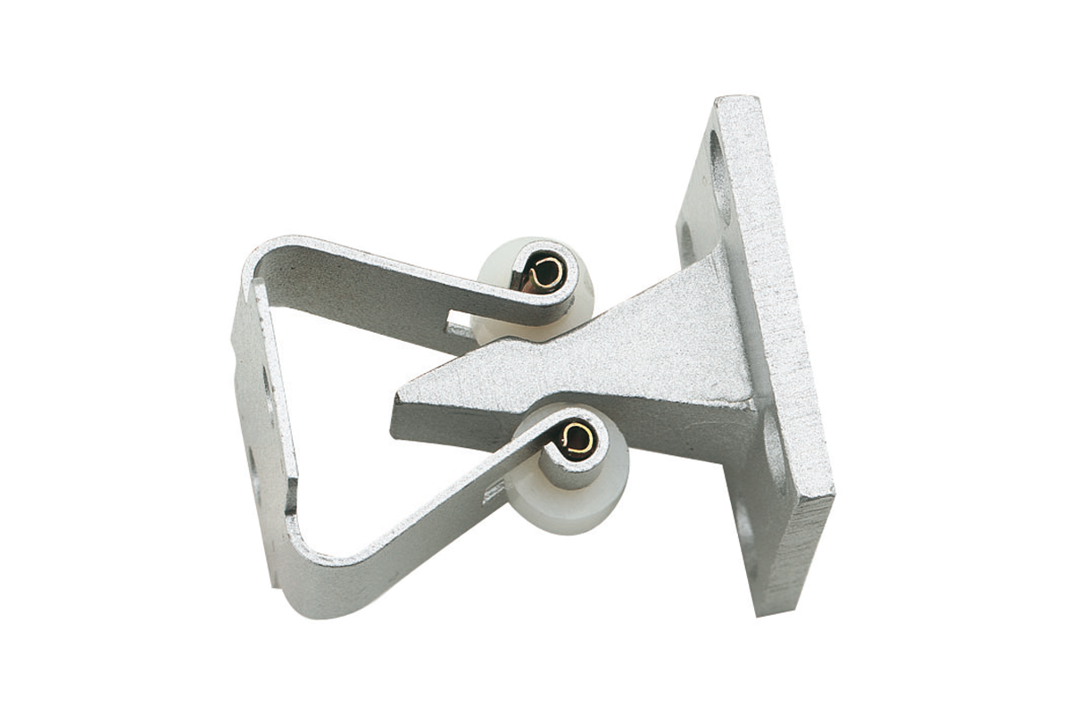 KWS Door holder 1066 in finish 02 (aluminium, silver stove-enamelled)