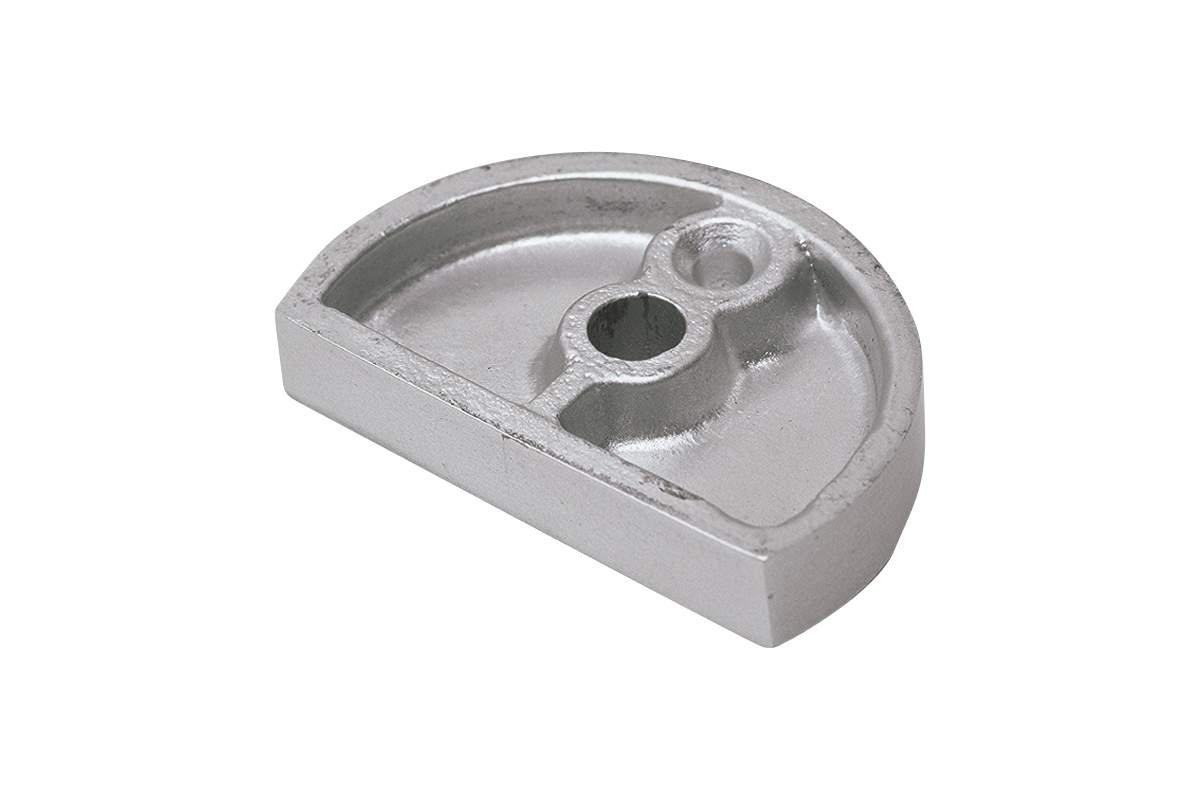 KWS Shim 1558 for door holder/door buffer in finish 31 (aluminium, KWS 1 silver anodised)