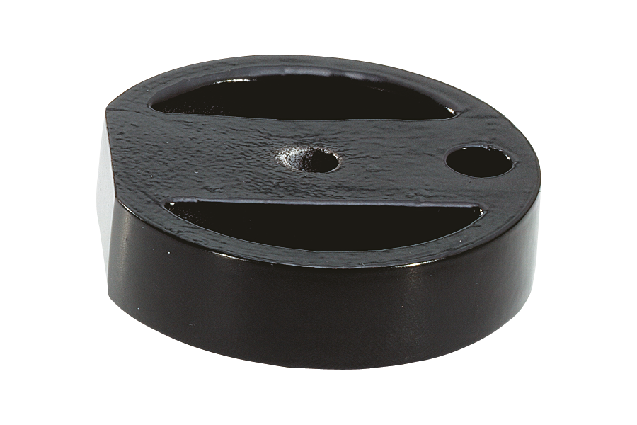 KWS Shim 2559 for door buffer in finish 73 (aluminium, black matte powder-coated)