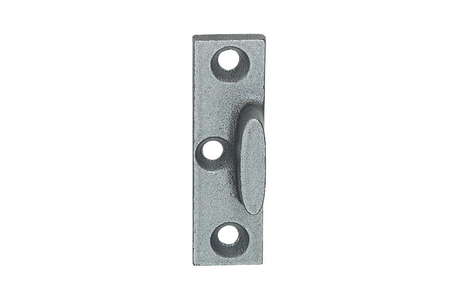 KWS wedge plate 6536 for locking handle in finish 02 grey cast iron, silver stove-enamelled)