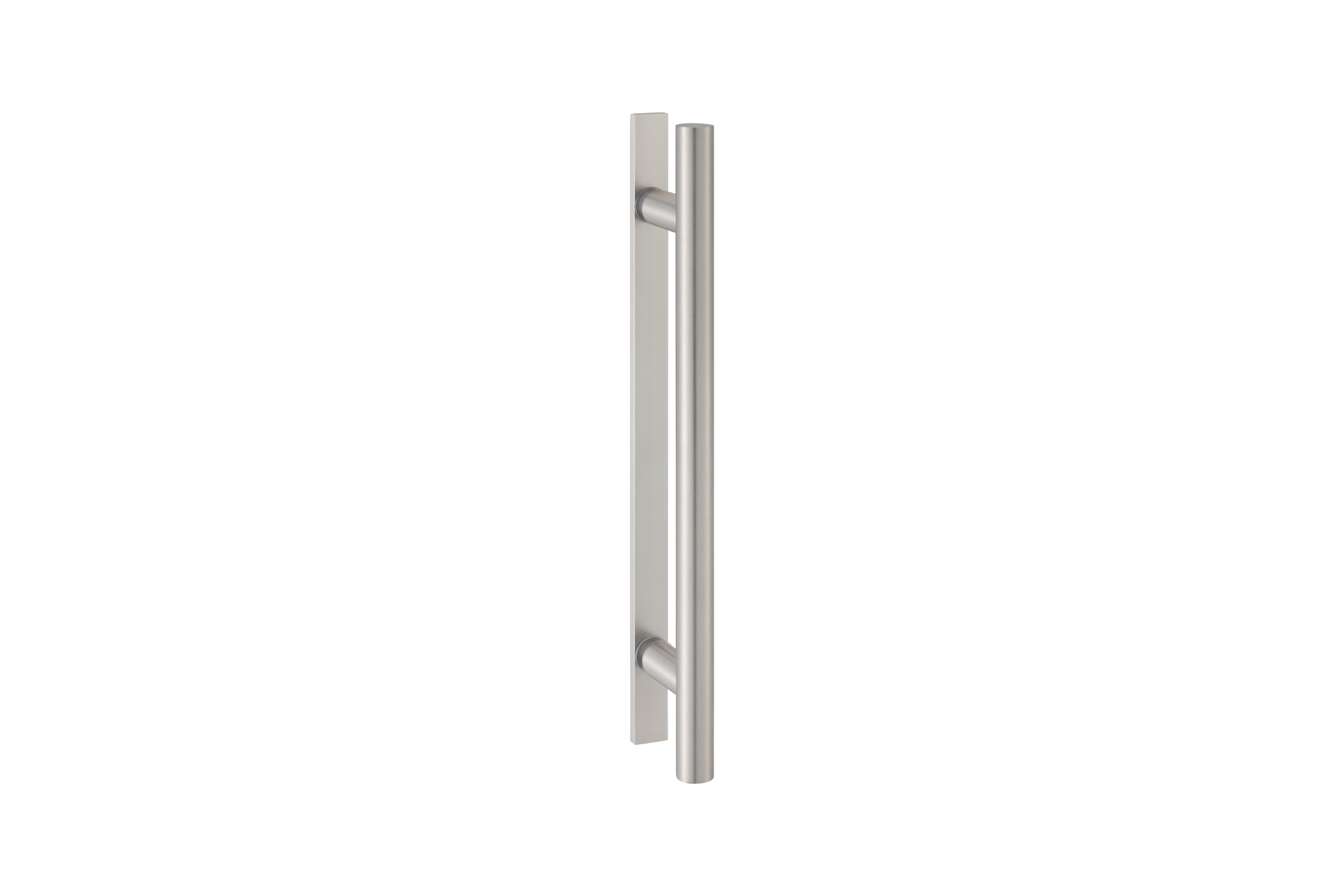 KWS Pair of door handles 8146 in finish 35 (aluminium, stainless steel effect anodised)