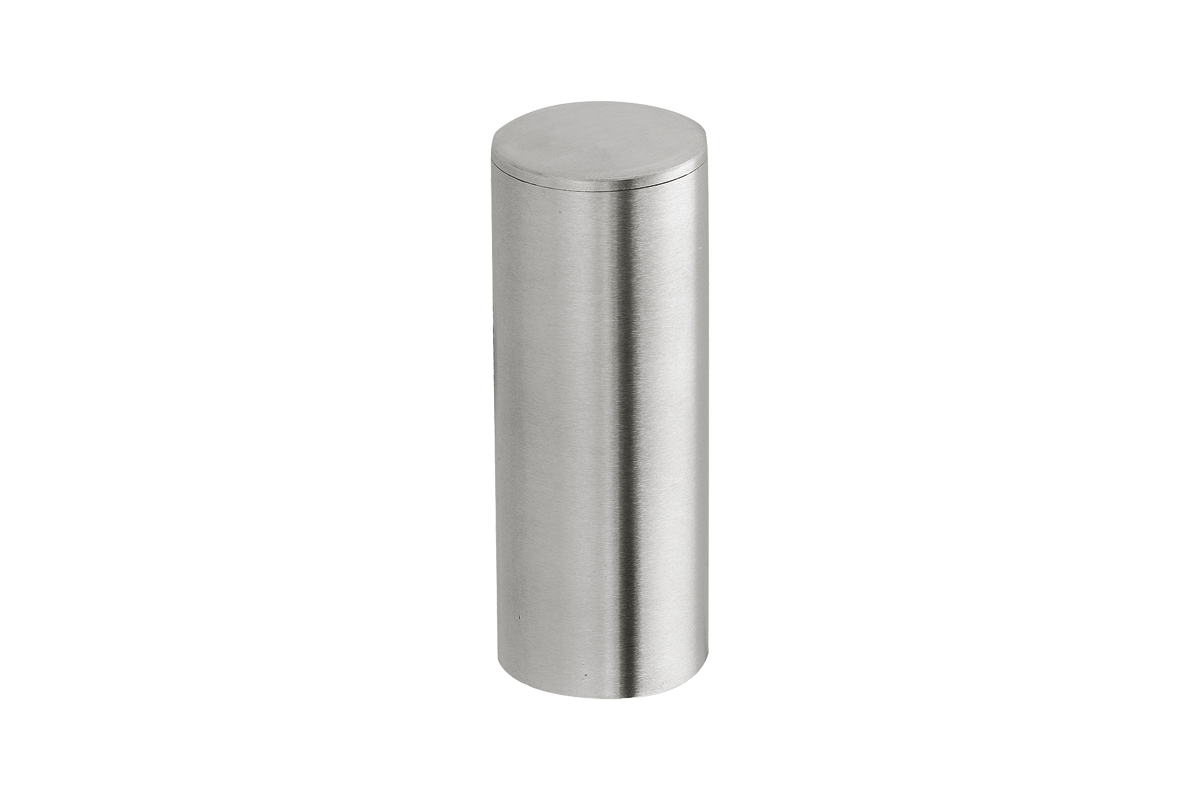 KWS Decorative end cap tube 8894 in finish 82 (stainless steel, matte)