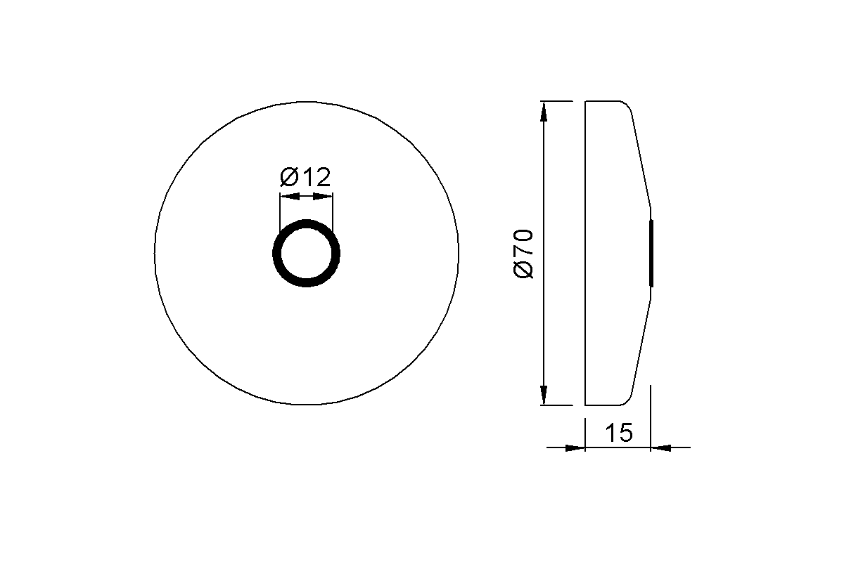 Product drawing KWS Cover cap 4600