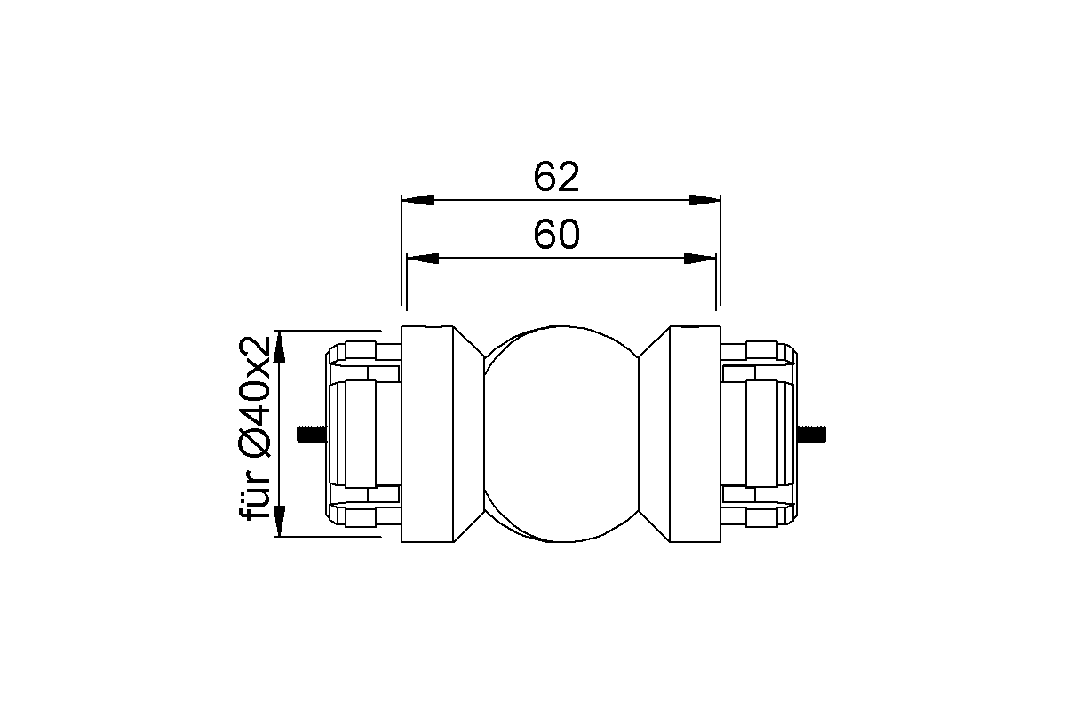 Product drawing KWS Ball-and-socket-joint 7580