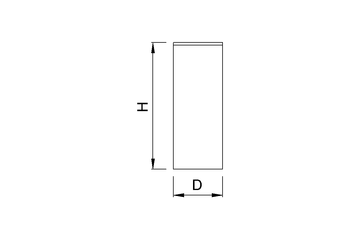 Product drawing KWS Decorative end cap 8893 / 8894 / 8895